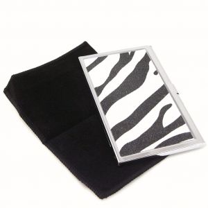 Promotion ! Porte-Cartes 'z&egrave;bra' Noir Blanc - Neuf