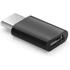 USB C (Male) to Micro USB (Female) Adaptor Charge and Sync USB-C Devices by a Micro USB Cable (Black) - Neuf
