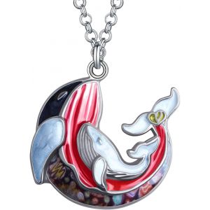 Kal-Collier Pieuvre Tentacule Pendentif Animaux Marins Pour Femme Fille Charms Bijoux Océan Cadeaux - Neuf