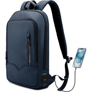 YEMAESRE-Sacs À Dos Pour Ordinateur Portable 17 Pouces Pc Portable Impermeable Pour Femme Hommme Léger Voyage Affaire Loisir Scolaire (14L Bleu) - Neuf