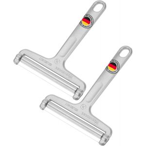 2 Coupe-Fromages Avec Rouleau Et Fil De Coupe,&Eacute;paisseur De Coupe Variable,Acier Inoxydable/Aluminium,Rollschnitt,Argent&eacute;,710022e3 - Neuf