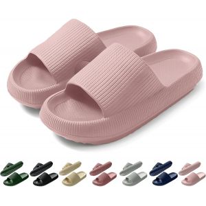 Kalanka-Claquettes Femme Ete Confortable Chaussons Piscine Plage Pantoufles Soft Douche Antidérapante Maison Sport Slides Intérieur Extérieur - Neuf
