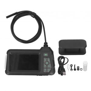XYONG Endoscope industriel avec ecran HD de 4,3 pouces, camera d'inspection a objectif unique de 8 mm pour la reparation automobile de pipelines, 5 metres / 16,4 pieds - Neuf