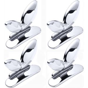 Rehausseurs De Siège De Toilette,4 Pièces Lève-Couvercle De Toilette Poignée,Poignée De Couvercle De Toilette,Pour Seniors Et Mobilité Réduite,Design Papillon - Neuf