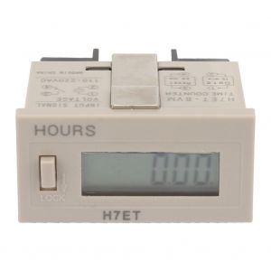 Compteur totalisateur electrique numerique AC 110-220 V H7Et BVM avec ecran LCD a 6 chiffres (0,00 minute) - Neuf