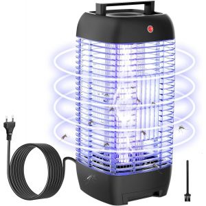 Lampe Anti Moustique Interieur Exterieur,Tue Mouche Electrique 10w,Piège À Mouche Étanche IPX4,pour Terrasse Jardin Maison Cuisine Camping - Neuf