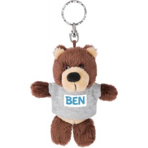 Kal-Porte-Clés Ours Avec T-Shirt 10 Cm - Neuf