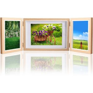 Doduo Cadre Photo,Cadre Photo Bois Multiple Collage 3 Photos Cadre Photo De D&eacute;coration Pour 10X15 Cm Et 13X18 Cm - Neuf