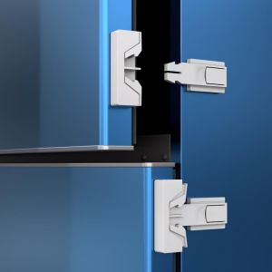 Lot De 2 Serrures De S&eacute;curit&eacute; Pour Enfants-Pour Armoires De Porte Et De R&eacute;frig&eacute;rateur-Pour B&eacute;b&eacute;s Et Enfants-Pour Meubles - Neuf