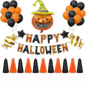 Halloween Pumpkin Ghost Balloon Set Party D&eacute;coration - Neuf