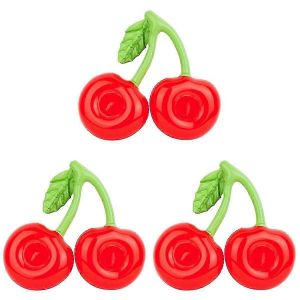 3pcs Porte-Gobelet Gonflable Flottant Piscine Boisson Anneau Gonflable Piscine Double Bouche Cerise Porte-Gobelet - Neuf
