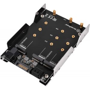 lbgwp60-Silverstone Sst-Sdp12 - Support De Montage 3.5 "À 2X M.2 Sata Et 1X M.2 Nvme Ssd - Neuf