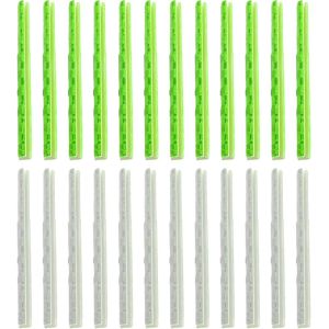 24 Pièces Réflecteurs De Rayons De Vélo,Autocollants Réfléchissants Tubes Reflectors Visibilité À 360° Reflecteur De Roue De Bicyclette Clips Stickers Catadioptres Pour Vélo Poussette - Neuf