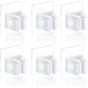 6 Pi&egrave;ces Porte Balais Mural, Accroche Balai Mural, Range balai mural, Porte Balais Mural Sans Percage, Convient pour Cuisine, Salle de Bain, Jardin, Garage - Neuf