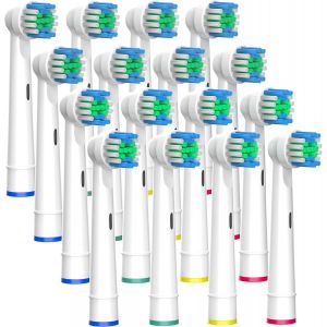 Nsiecd-Brossettes Pour Brosse &Agrave; Dents Compatible Avec Oral-B, Pack De 16 Unit&eacute;s - Neuf