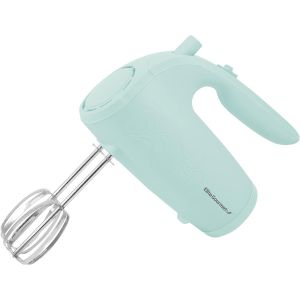KALANKA-EHM003M Batteur à main électrique 5 vitesses, très puissant, avec 2 grands fouets en acier inoxydable, pour préparations lisses et onctueuses, rangement pratique, bleu menthe - Neuf