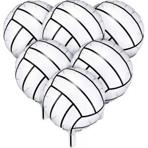 6pcs 18 Pouces Ballon De Volley-Ball Feuille Mylar Ballon De Volley-Ball Ballon - Neuf