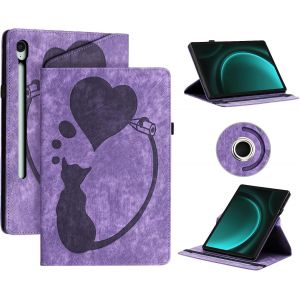 Étui Coque Pour Samsung Galaxy Tab S10 Lite / S10 Fe / S9 Fe 10.9 Pouces/ S9 2023 11 Pouces- Étui En Cuir Pu Avec Fonction Support/Portefeuille Coque Tablette (Violet) - Neuf