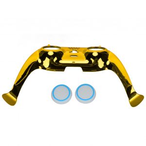 Plaque Frontale De ContrôLeur Ps5, Bricolage, Clip De Remplacement, Coque, Accessoires De DéCoration Avec Couvercles De Joystick DoréS - Neuf