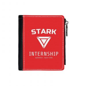 Portefeuille Stage Stark=42 Compact en Simili-Cuir Porte-Cartes Fermeture Éclair Homme Femme Ad - Neuf