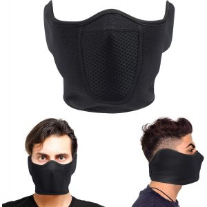 Maas-Cache-Cou / Cache-Oreilles Pour Le Ski, Écharpe De Ski, Bonnet Plus Épais En Polaire Double Couche Thermique Ultime Pour Homme Et Femme Pour L'hiver Et La Course À Pied, Moto, Confortable En Pol - Neuf