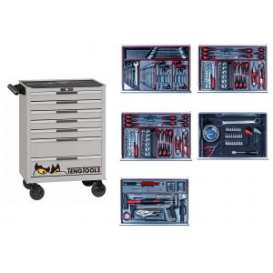 Servante d'atelier Moto set 325 outils Teng Tools HDSRV - Neuf