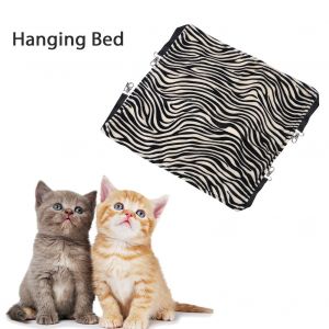 Hjlian Hamac Pour Animal De Compagnie, Lit Suspendu Respirant Pour Chat, Lapin, Chien, Balancoire, Couverture Pour Animal De Compagnie (Rayure S) - Neuf