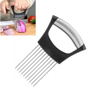 En Acier Inoxydable Oignon Fourche En Acier Inoxydable &Agrave; L'oignon Au Couteau, L'oignon Trancheuse, Adapt&eacute; &Agrave; La D&eacute;coupe De La Viande, Des L&eacute;gumes, Des Fruits, Etc., En Acier Inoxydable Ustensiles De Cuisine - Neuf