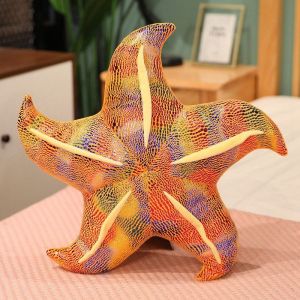 Oreiller Étoile De Mer Fantaisie Étoile À Cinq Branches Poupée Peluche Jouet Cadeau Pour Enfants Poupée Jaune-45 Cm (0,3 Kg) - Neuf