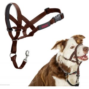 Eryi-Licol Halti - Pour Que Votre Chien Arrête De Tirer Sur Sa Laisse, Partie Entièrement Matelassée Sur Le Museau, Colliers Anti-Traction Pour Chiens De Taille Moyenne (Taille 2, Brun Noisette) - Neuf