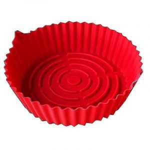 Pot en silicone pour friteuse à air de 8,6 pouces,doublures de friteuse à air en silicone Accessoires de four résistant à la chaleur,réutilisable - Neuf