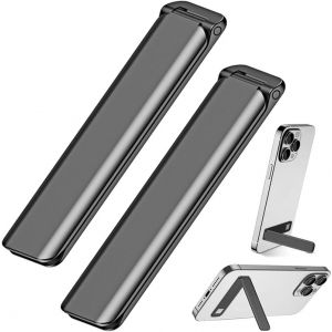 Aluminium Support T&eacute;l&eacute;phone 2packs&iquest;Ajustable Support Telephone Bureau Vertical Et Horizontal Compatible Pour T&eacute;l&eacute;phone Portable,Bureau, D'autres Smartphones Ipad,Tablets Et Plus-Noir - Neuf