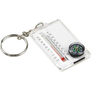 Thermom&egrave;tre D'alpinisme Multifonctionnel-Mini Boussole-Porte-Cl&eacute;s &Agrave; Clip-Pour Randonn&eacute;e,Camping,Aventure - Neuf