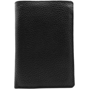 Grand Portefeuille Classique - Homme - Porte Carte Cr&eacute;dit Cb Monnaie Permis Conduire Carte Grise - En Cuir Vachette - Pochette Anti Piratage Rfid - Id&eacute;al Cadeau (Cuir Vache,Noir) - Neuf