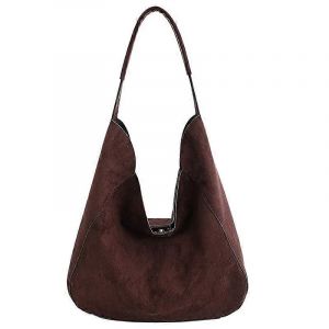Suede Hobo Sacs Pour Les Femmes Slouchy Fourre-Tout Grande Capacit&eacute; &Agrave; Caf&eacute; Couleur De L'Automne De L'Hiver &Agrave; L'&Eacute;paule Sac &Agrave; Main Achats De Tous Les Jours - Neuf