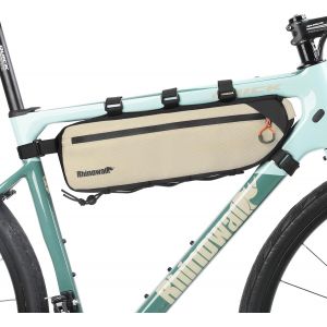SUBZONAL-Sac de Cadre de v&eacute;lo, Sac Triangulaire imperm&eacute;able pour v&eacute;lo, Sac de Rangement sous Le Tube sup&eacute;rieur, Pochette d'angle, Accessoires de v&eacute;lo, Accessoires de v&eacute;lo de Route, 2,7 L, Beige - Neuf