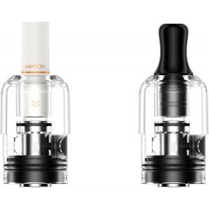 S Cartridge Pod, 0.8ohm / 1.2ohm Cartridge - 2ml, 2pcs/box - For Wenax S3 Pod Kit/WENAX S-C/WENAX Stylus - Neuf