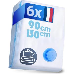 KALANKA-Sacs de Rangement sous Vide pour Couettes et Oreillers [6 Pièces] de Taille (90x130 cm) - Sacs de Rangement sous Vide pour Vêtements - Neuf