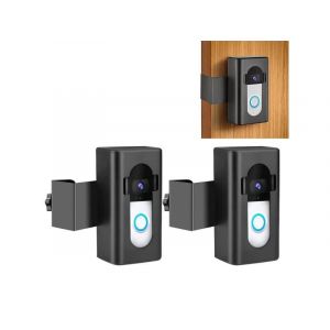 Lot de 2 supports de sonnette sans per&ccedil;age pour sonnette vid&eacute;o Ring - Support antivol - Neuf