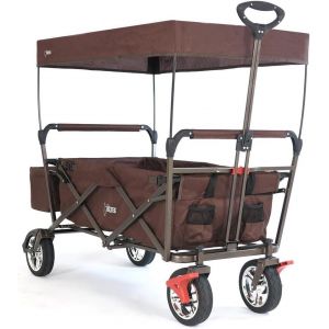 Chariot City Cruiser Noir, L'original, Chariot De Jardin Pliable Pour Enfants, Transport, Plage, Ville, Forêt, À Tirer Ou À Pousser, Capacité De Charge 75 Kg - Neuf