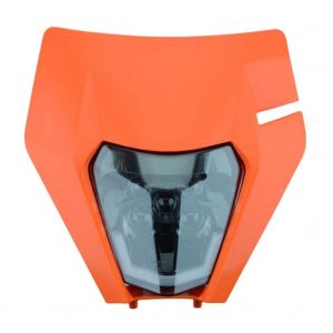 Lampe Frontale De Moto Avec Clignotant Phare De Motocross Universel Pour Moto Dirt Bike Orange - Neuf