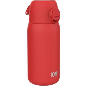 Ion8 Gourde Isotherme Enfant, Inox, 320ml, Anti-Fuite, Facile À Ouvrir, Verrouillage Sécurisé, Lavable Au Lave-Vaisselle, Poignée De Transport, Durable, Acier Inoxydable, Rouge - Neuf
