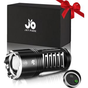 Cmwx-Lampe Torche Led Ultra Puissante 1000000 Lumens, Batterie Rechargeable Haute Capacité Intégrée De 10800mah, Zoom, Indice Détanchéité Ipx7,Chien, Idéale Pour Le Camping, La Randonnée - Neuf