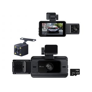 Cam&eacute;ra embarqu&eacute;e double 1080p avec vision nocturne et connectivit&eacute; WiFi - Neuf