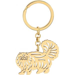 KAL-Porte-Cl&eacute;s Chat En Acier Inoxydable Cadeaux Mignon Chat Pour Femme Filles Porte-Cl&eacute;s Chat Porte-Monnaie Cl&eacute;s De Voiture Charms - Neuf