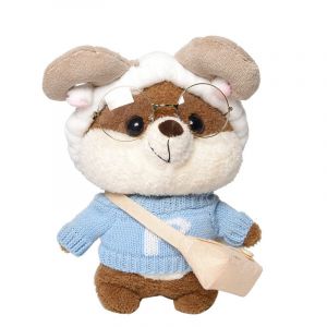 Peluche poche 18cm - ours - Neuf