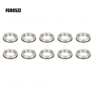 Roulement a billes a gorge profonde, 10 pieces, cote bride, acier a haute teneur en carbone et chrome, serie F680, F6805ZZ - Neuf