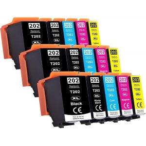 202XL Ink Cartridges Compatible with Epson 202XL for Expression Premium XP-6100 XP-6000 XP-6105 XP-6005 Pack of 15 - Neuf
