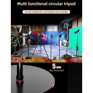 Cobra RB-A200 Monopode professionnel en aluminium pour appareil photo, monopode de studio, base lestée et hauteur réglable, support de sol, trépied lumineux, diamètre du socle : 20 cm - Neuf