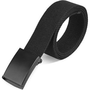 Mens Toile Nylon Tactique Militaire Ceinture Noire De Lib&eacute;ration Rapide Lourds Automatique De La Boucle En M&eacute;tal R&eacute;glable 110cm Femmes Unisexe Pour La Randonn&eacute;e Jeans D&eacute;contract&eacute; - Neuf
